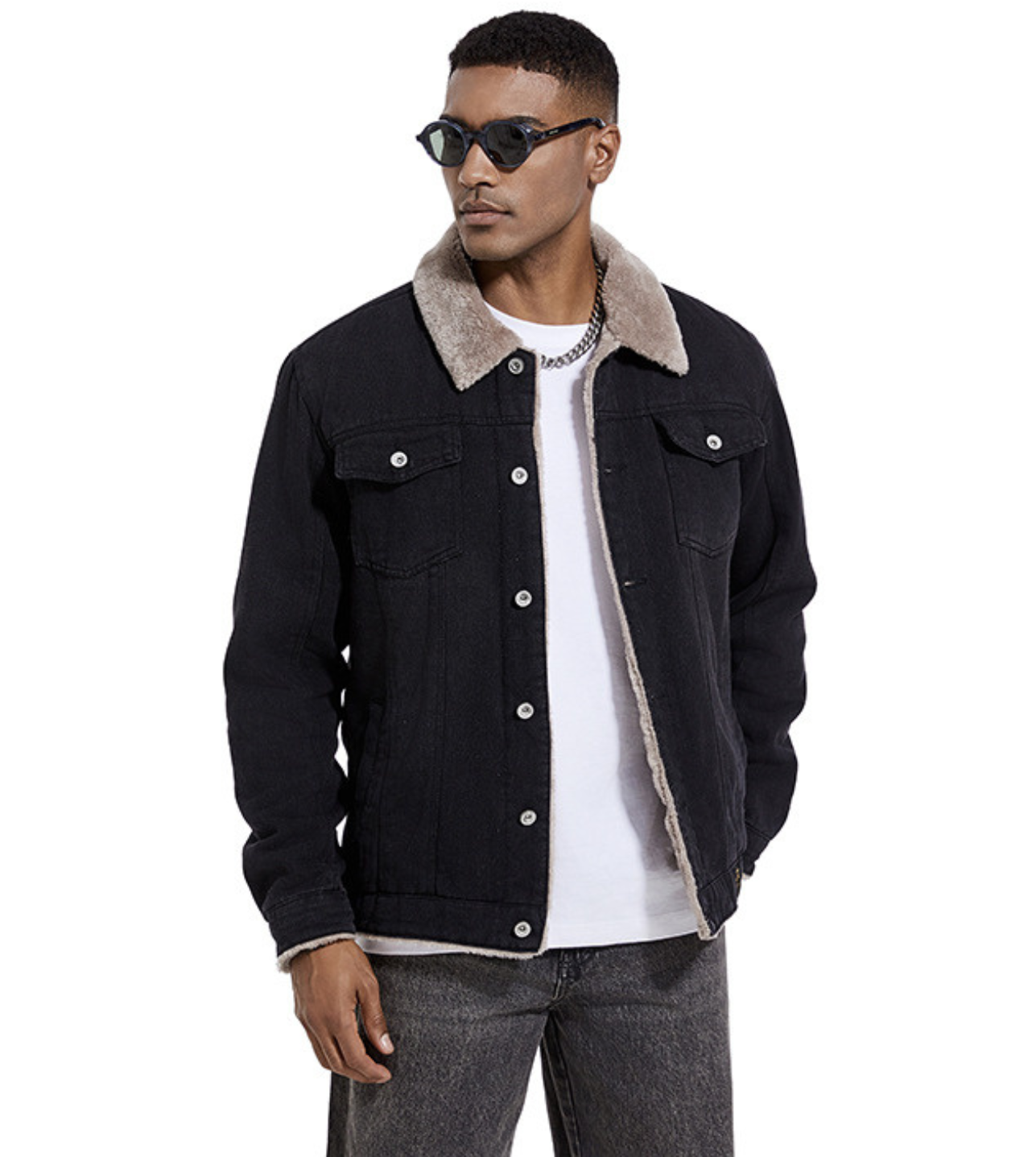 Gabriel - Chaqueta con Cuello de Piel