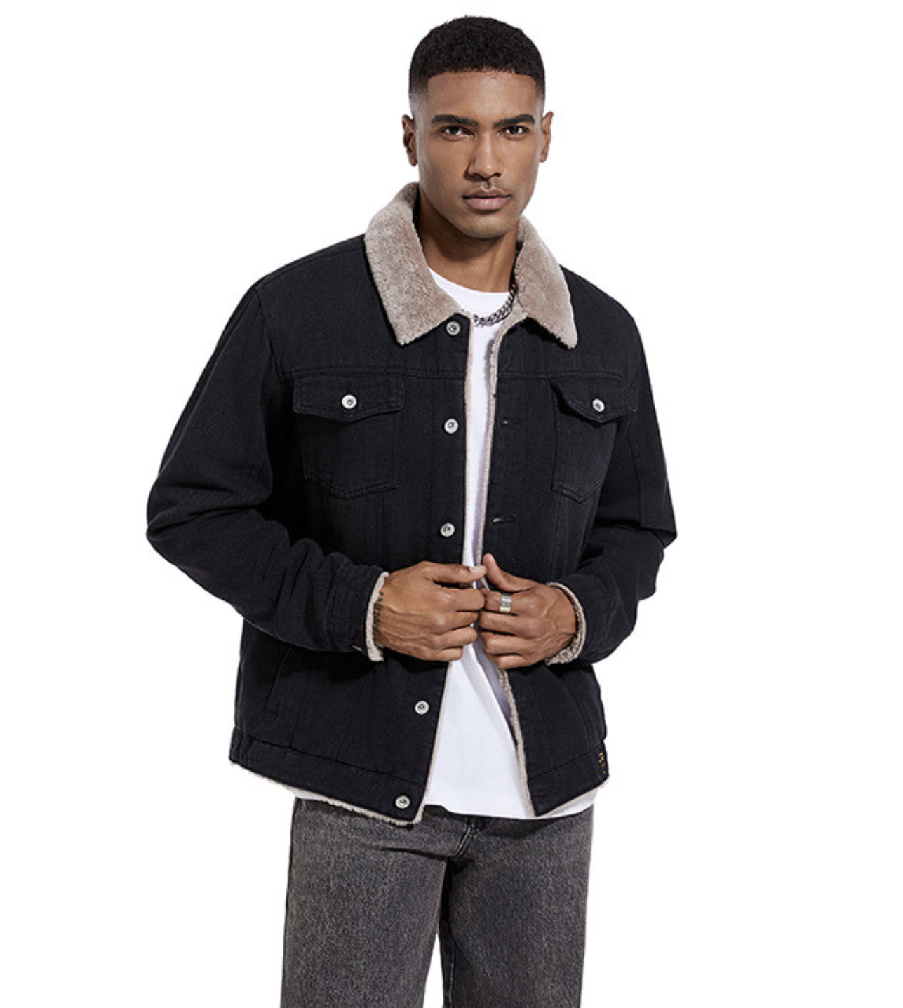 Gabriel - Chaqueta con Cuello de Piel